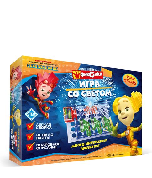 Купить Электронный конструктор Фиксики Игра со светом Знаток