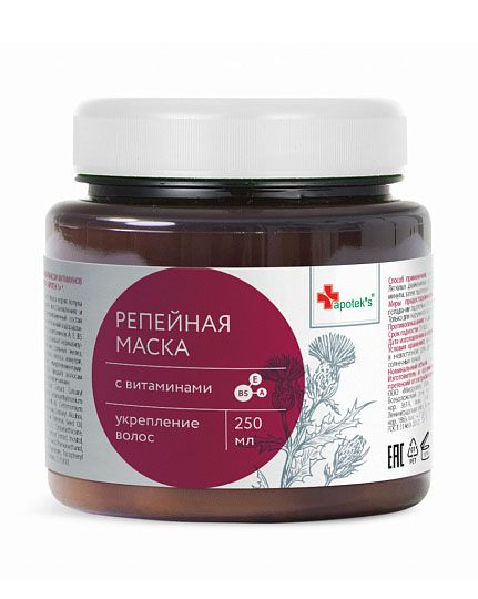 Купить Маска репейная с комплексом витаминов для укрепления волос «APOTEK`S»®