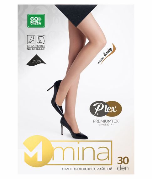 Колготки с лайкрой "MINA"30 den, Nero xarid qilish