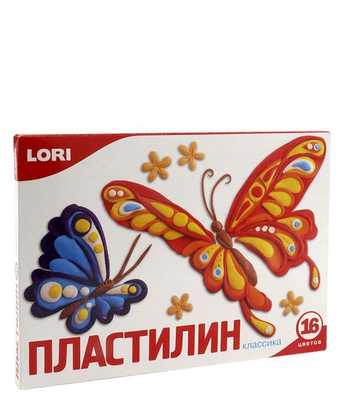 Купить Пластилин 16 цветов Lori