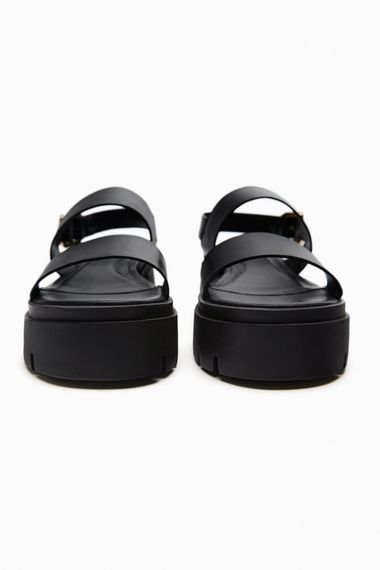Кожаные сандалии на рифленной подошве ZARA