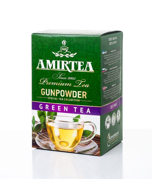 Купить Зелёный чай GUNPOWDER твёрдая упаковка 90 гр.