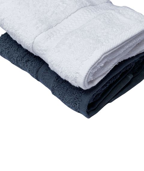 Лицевые велюрово-хлопковые полотенца 90*50 см 2 шт.