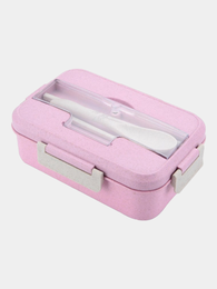 Купить Ланч-бокс, контейнер для хранения еды с приборами