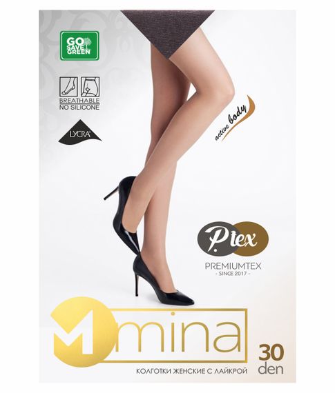 Купить Колготки с лайкрой "MINA"30 den, Capuccino