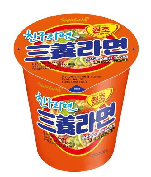 Лапша быстрого приготовления рамен в стакане SAMYANG, 65 гр