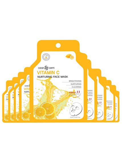 Отбеливающая тканевая маска с Витамином С DearDerm