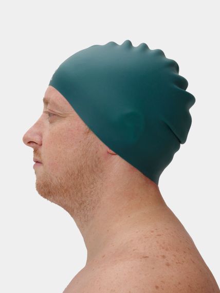 Шапочка для плавания Wrinkle-Free Silicone Adult Swim Cap