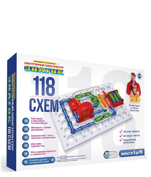 Электронный конструктор 118 схем Знаток xarid qilish