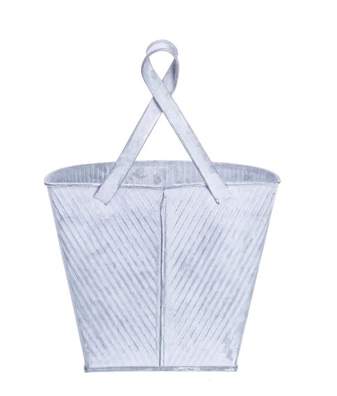 Декоративное  жестяное настенное  кашпо ( 16 см)