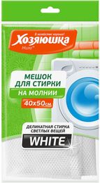 Купить Мешок для стирки белья "ХОЗЯЮШКА Мила" 50*40 см, 1 шт. WHITE