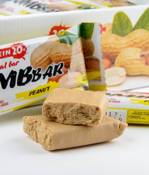 BOMBBAR протеиновый батончик 60г(арахис)