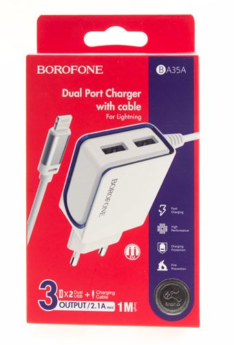 Зарядное устройство BA35A Brilliant EU со встроенным кабелем