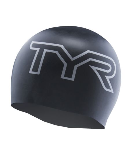 Купить Шапочка для плавания TYR Adult Silicone Swim Cap - Large Logo