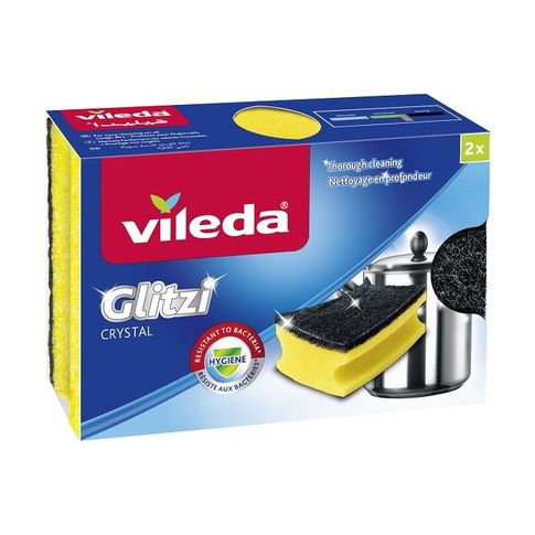Купить Губка для мытья посуды Vileda Crystal уп/2 шт