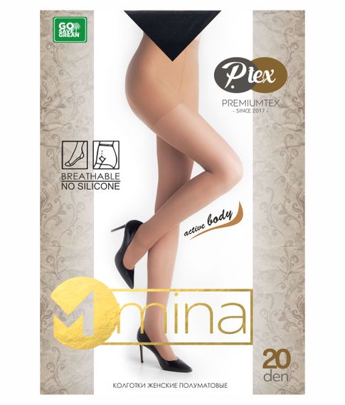 Купить Колготки полуматовые "MINA"20 den, Nero