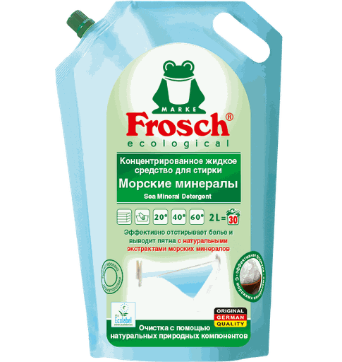 Купить Концентрированное жидкое средство для стирки Frosch Морские минералы, 2л