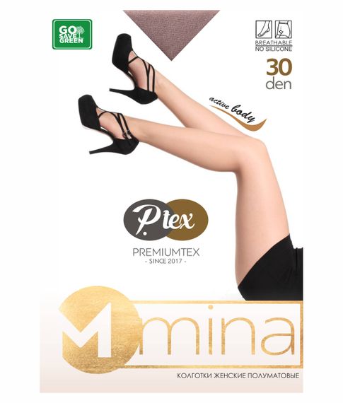 Колготки полуматовые "MINA" 30 den, Latte xarid qilish