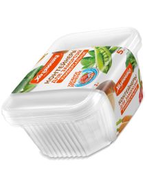 Купить Контейнеры "ХОЗЯЮШКА Мила" для заморозки УНИВЕРСАЛЬНЫЕ, 1л, 5 шт.