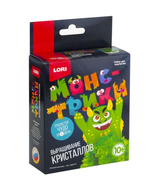 Купить Выращивание кристаллов "Монстрики" - Зеленый монстрик LORI