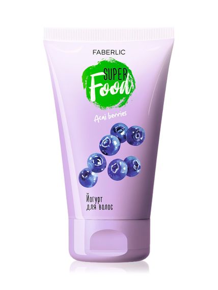 Купить Шампунь-йогурт для всех типов волос «Ягоды асаи» Faberlic 150 мл