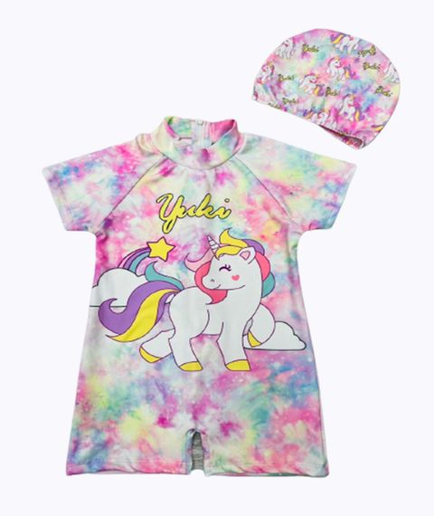 Купить Плавательный костюм с шапочкой UNICORN
