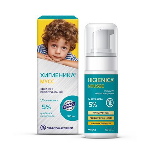 Хигиеника Мусс средство педикулицидное, флакон 100 мл