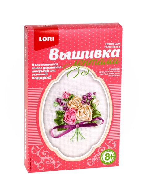 Купить Вышивка лентами "Чайные розы" LORI