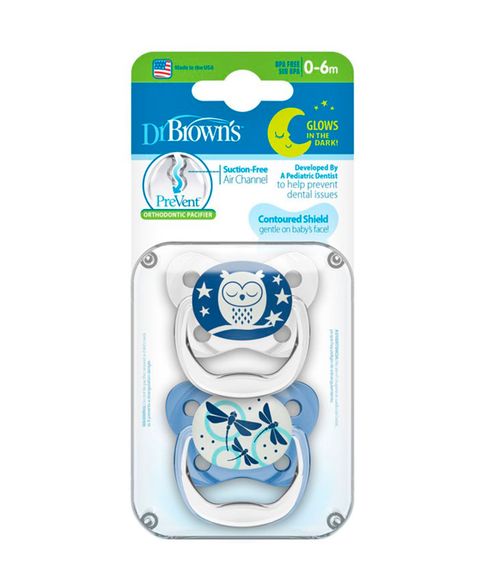 Пустышки Dr. Brown's PreVent (0-6m), 2 шт