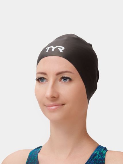 Шапочка для плавания Wrinkle-Free Silicone Adult Swim Cap