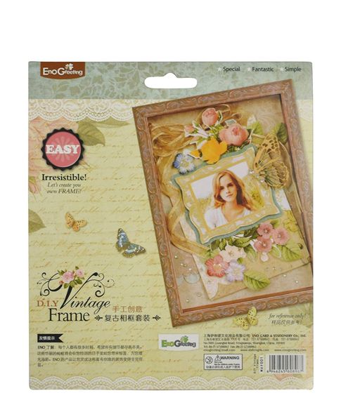 Набор для изготовления винтажной рамки-скрапбукинг Eno Greeting