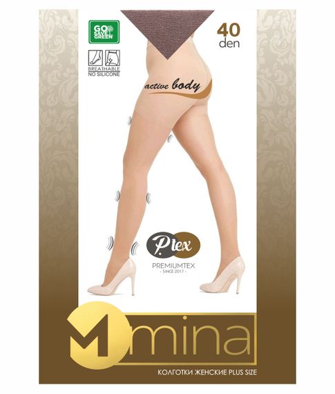 Купить Колготки Plus size "MINA" 40 den, Visone