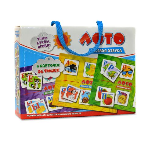 Купить Развивающая настольная игра ЛОТО "Веселая Азбука" Igrauz