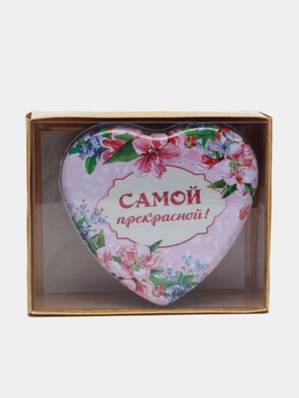 Шкатулка и свиток с пожеланием "Самой прекрасной" в подарочной коробке