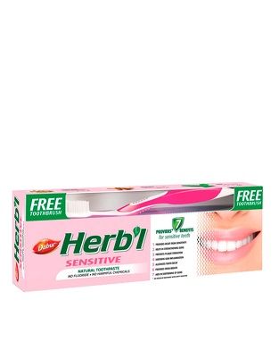 Зубная паста Dabur Herb'l Sensitive, 150г xarid qilish