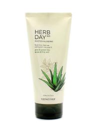 Купить Пенка для умывания The face shop Herb day 365, aloe & green tea, 170 ml, Южная Корея