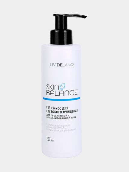 Купить Гель-мусс для глубокого очищения Liv Delano Skin Balance, 200 мл