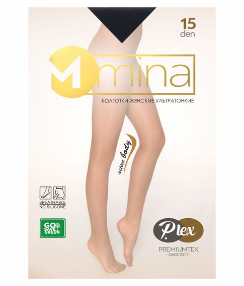 Колготки ультратонкие "MINA" 15 den, Nero xarid qilish