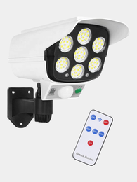 Купить Уличный светильник, муляж камеры на солнечной батарее, с пультом управления