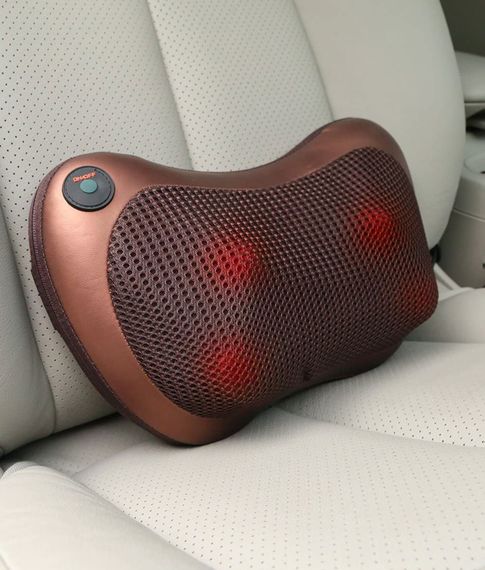 Массажная подушка для спины и шеи с подогревом