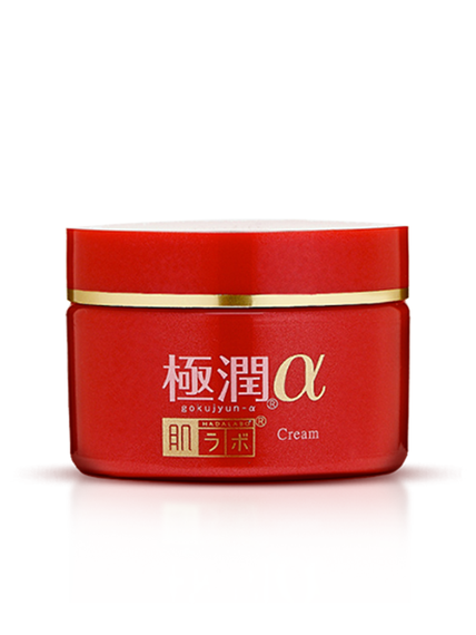 Купить Японский антивозрастной крем для лица GOKUJYUN ALPHA HADA LABO омолаживающий, 50г