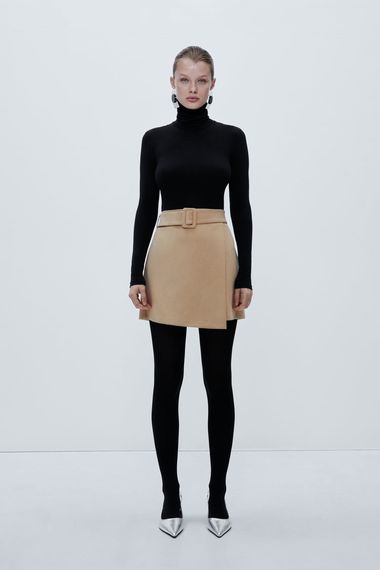 Купить Юбка с поясом ZARA