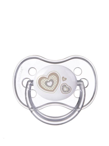 Купить Пустышка силиконовая симметричная Newborn baby (6-18м) CANPOL Babies (22/581_bej)