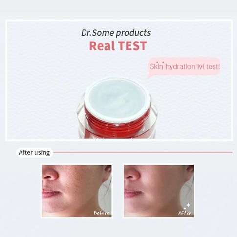 Ампульный крем с центеллой азиатской Dr. Some Red Clear+ Ampoule Cream для снятия раздражений и воспалений на коже лица , 50 мл