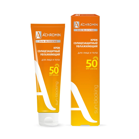 Купить Achromin ® Крем солнцезащитный Экстра-защита для лица и тела SPF 50, 100 мл