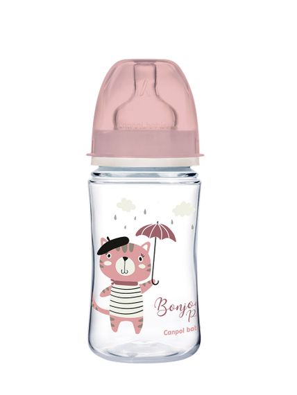 Купить Бутылочка Canpol Babies "PP Easy Start Bonjour Paris" антиколиковая с широким горлом 240мл