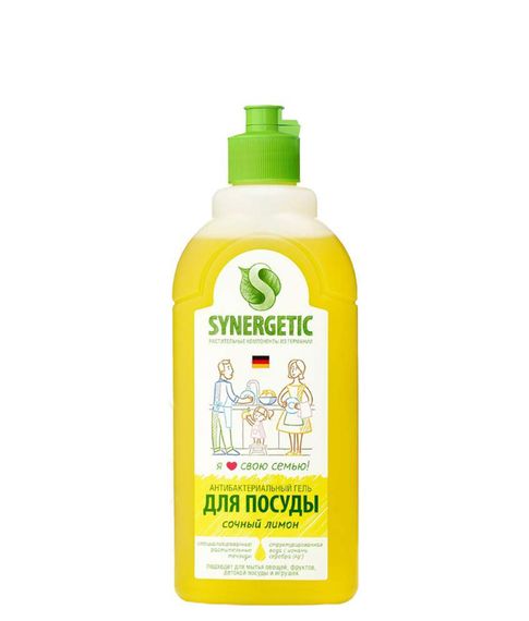 Купить Средство Synergetic Лимон, для мытья детской посуды и фруктов 500 мл
