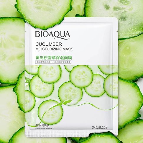 Купить Тканевая маска с экстрактом огурца BIOAQUA