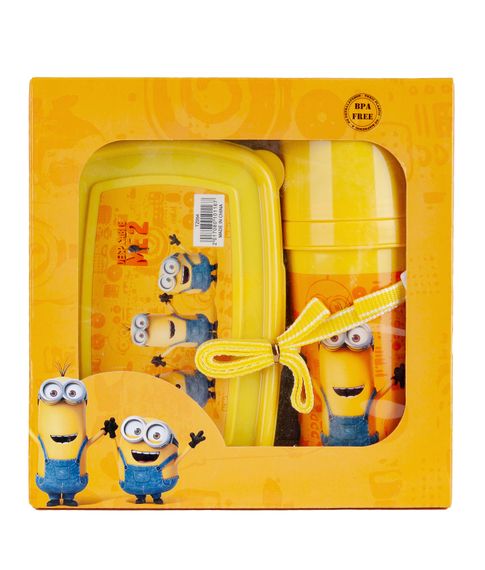 Набор Ланчбокс с приборами + бутылка Minions xarid qilish
