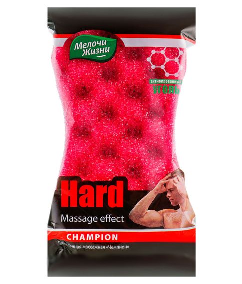 Губка банная массажная Спорт Чемпион 1 шт Мелочи Жизни xarid qilish